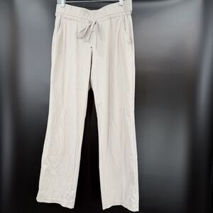 EUC Raffaello Rossi Candice Straight Leg Pants Womens EU40/US 10 Tan Lightweight